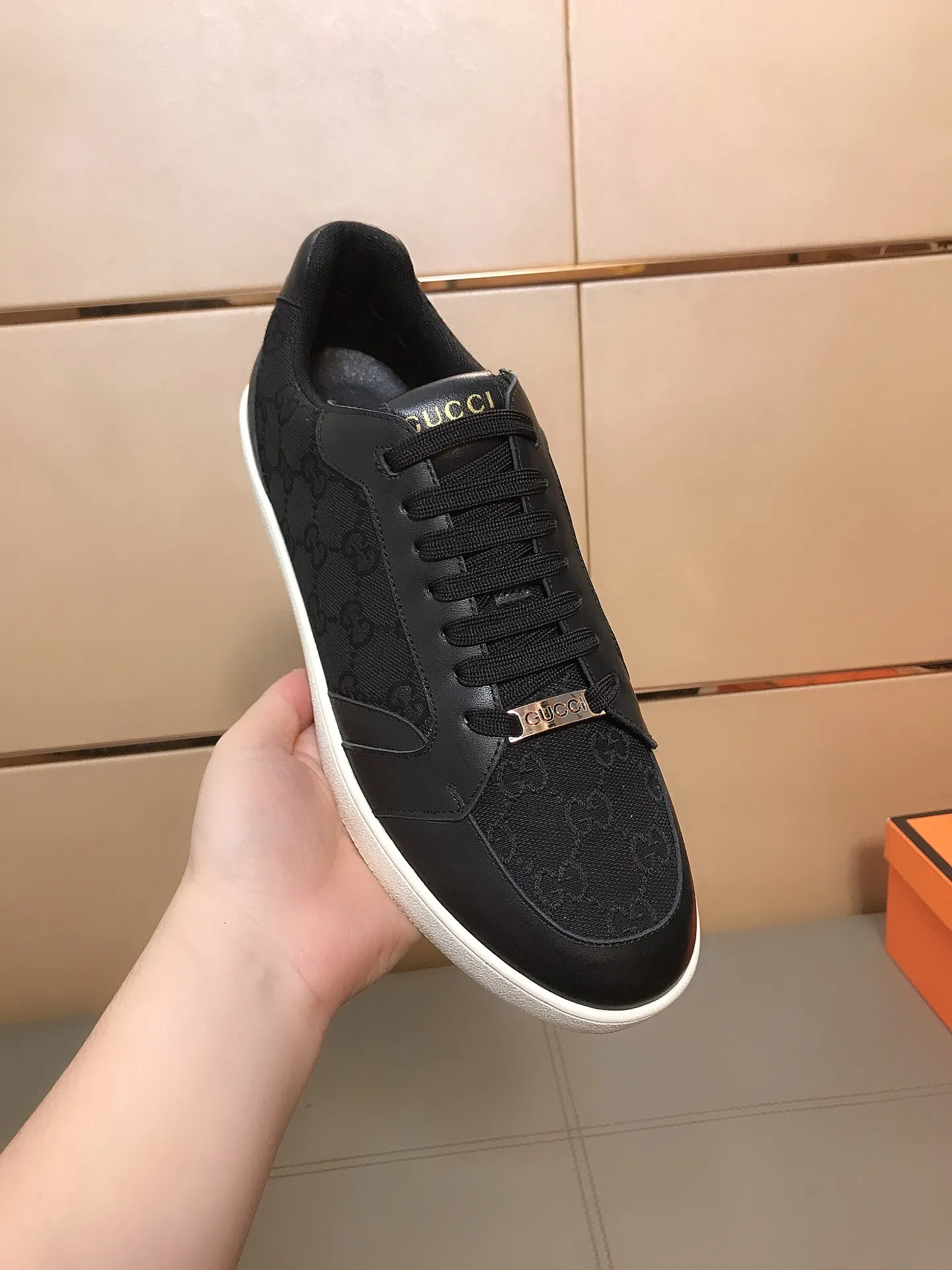 Men's Men's Shoes 230 ⌚️⌚️[GUCCI] Gucci men's casual shoes are absolutely popular 🔥The ultimate matching item for trendy men! Irresistible charm of super texture, the main recommendation, the upper is made of high-quality cowhide with printed fabrics, sheepskin feet, wear-resistant rubber sole, noble and elegant! Extremely comfortable🎁🎁You can be as handsome as you want💪 Size: 38-44!